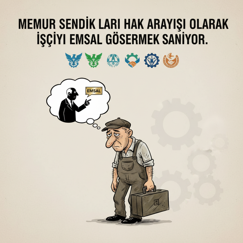 Memur Sendikaları Hak Arayışı Olarak işçiyi Emsal Göstermek Sanıyor.