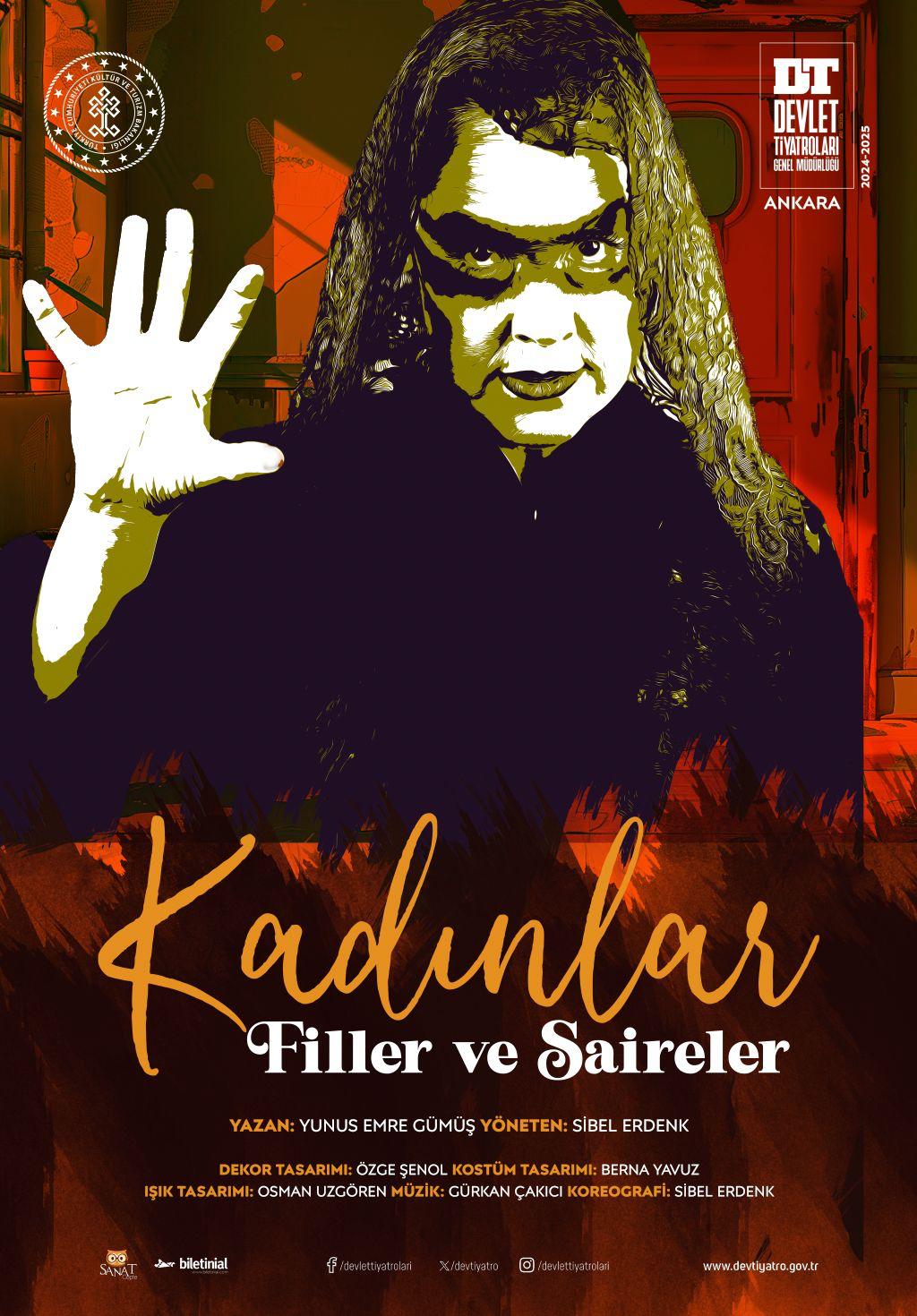 Ankara Devlet Tiyatrosu Oyunu KADINLAR, FİLLER VE SAİRELER Sivas'a Turneye geliyor