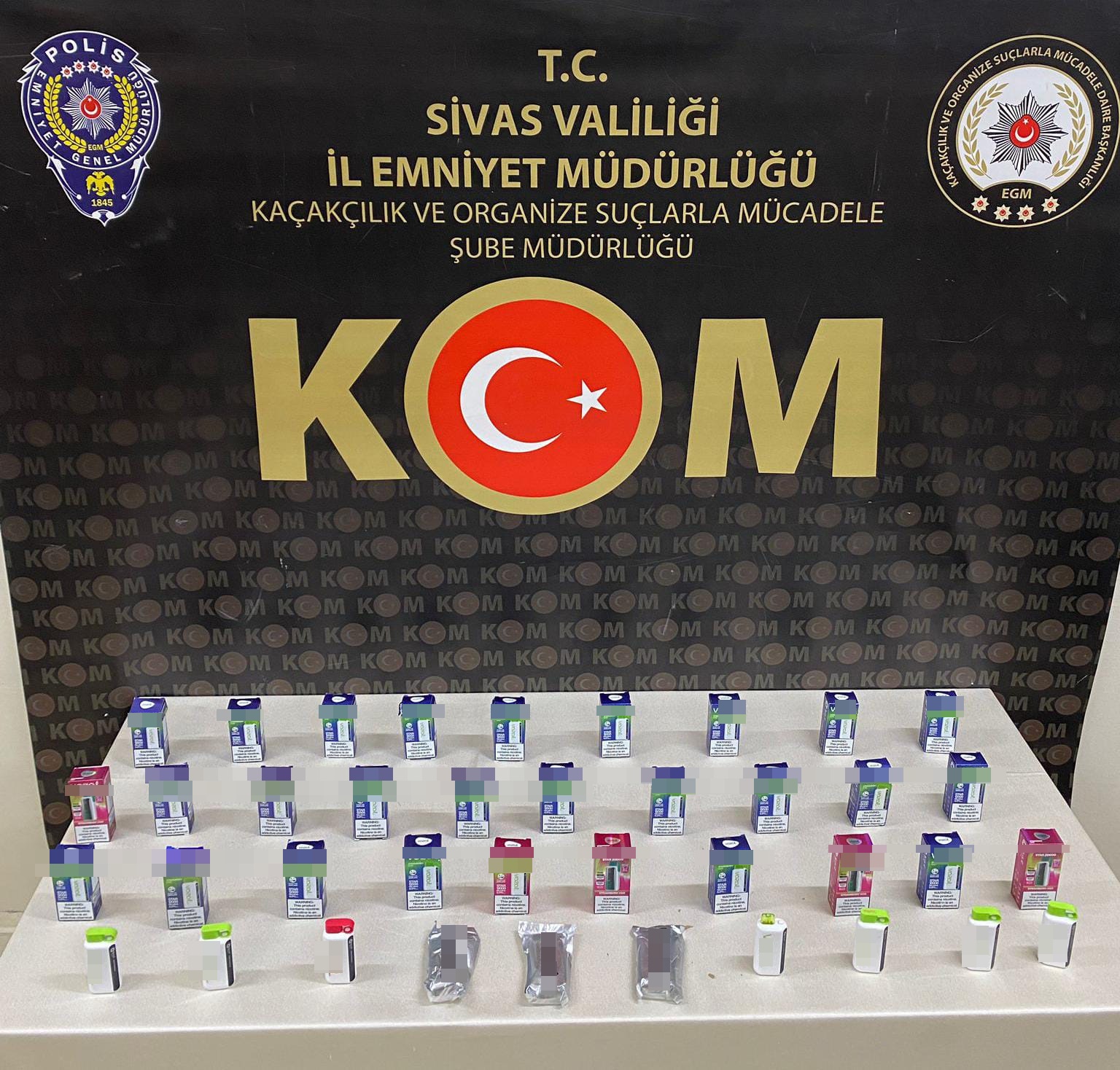 TÜTÜN MAMULLERİ, MAKARON VE ELEKTRONİK SİGARA KAÇAKÇILIĞI OPERASYONU