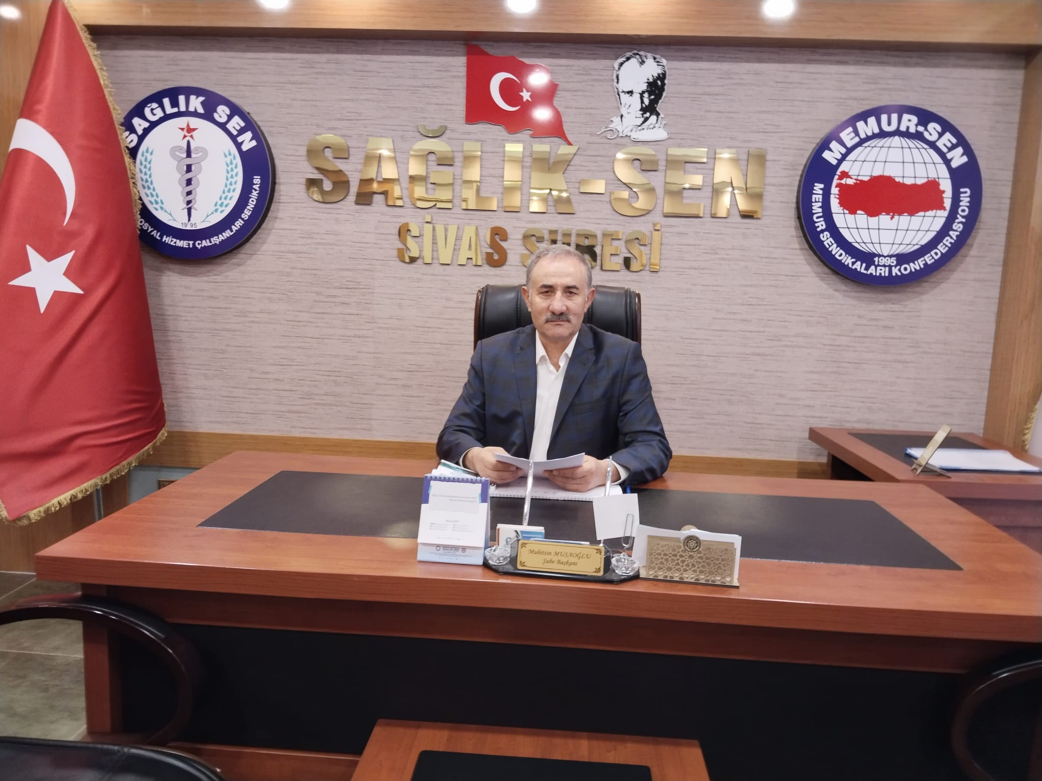 Sağlık sen Sivas şube başkanı Muhittin Musaoğlu
