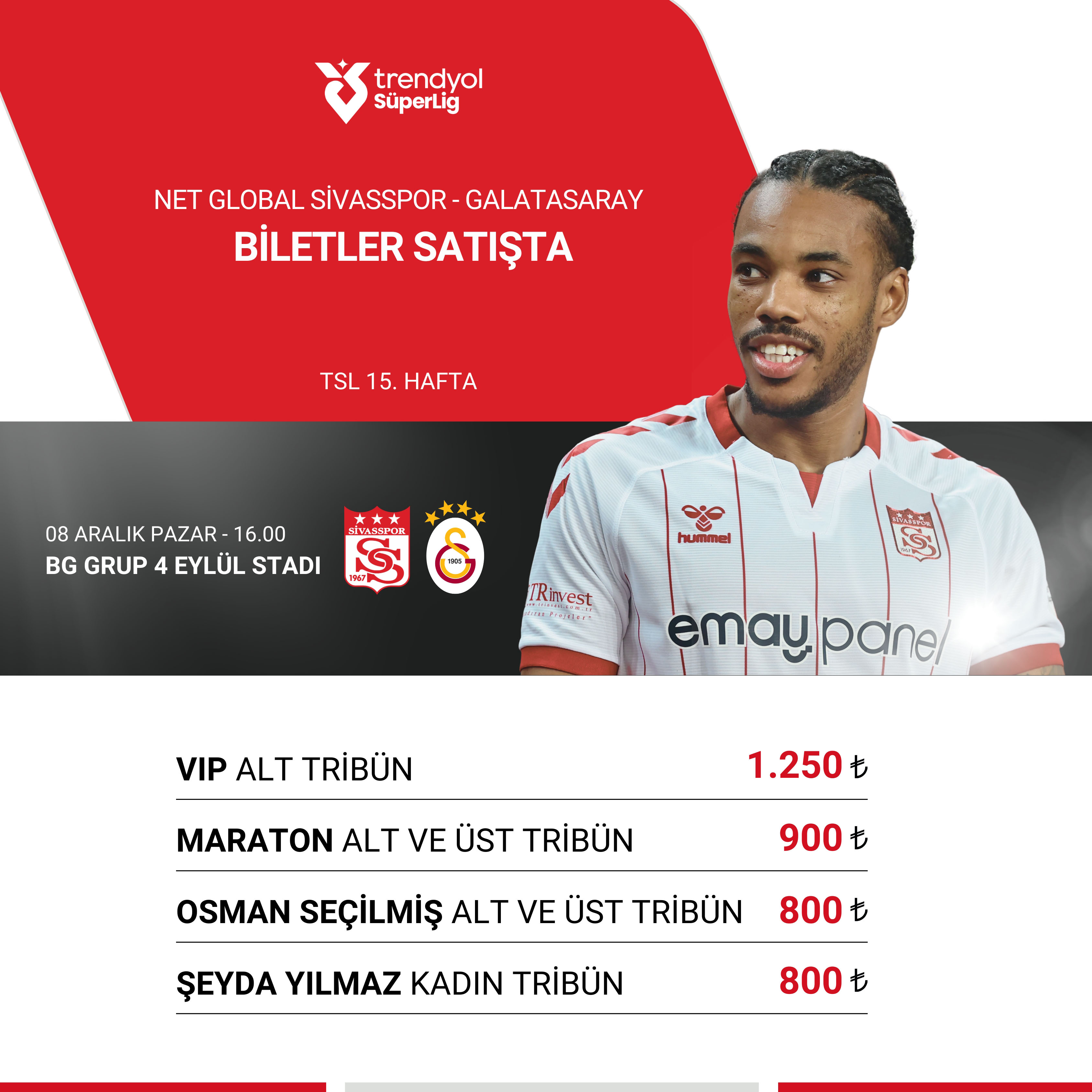 Galatasaray Maçının Biletleri Satışta