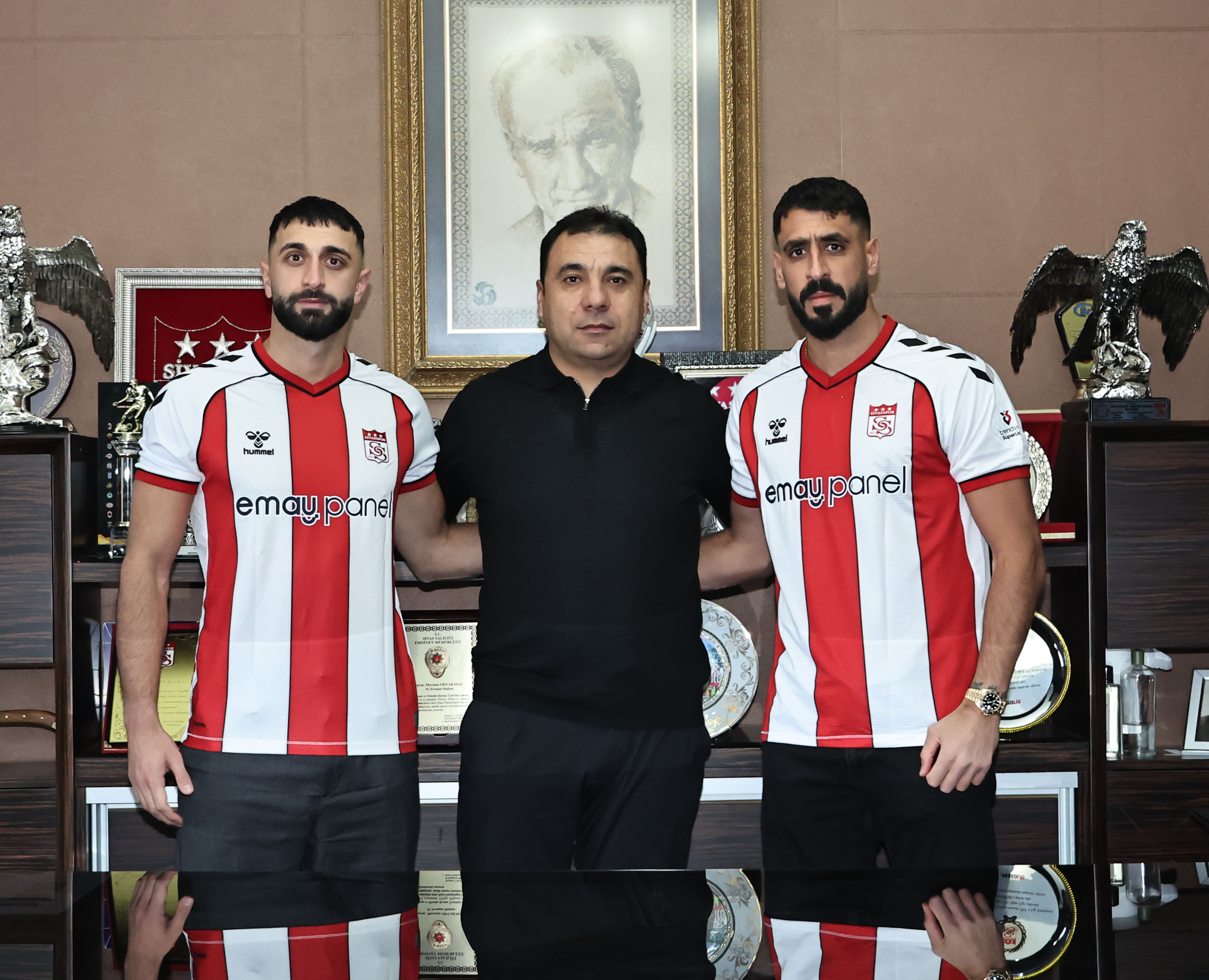 Efkan Bekiroğlu ve Tolga Ciğerci Net Global Sivasspor'da