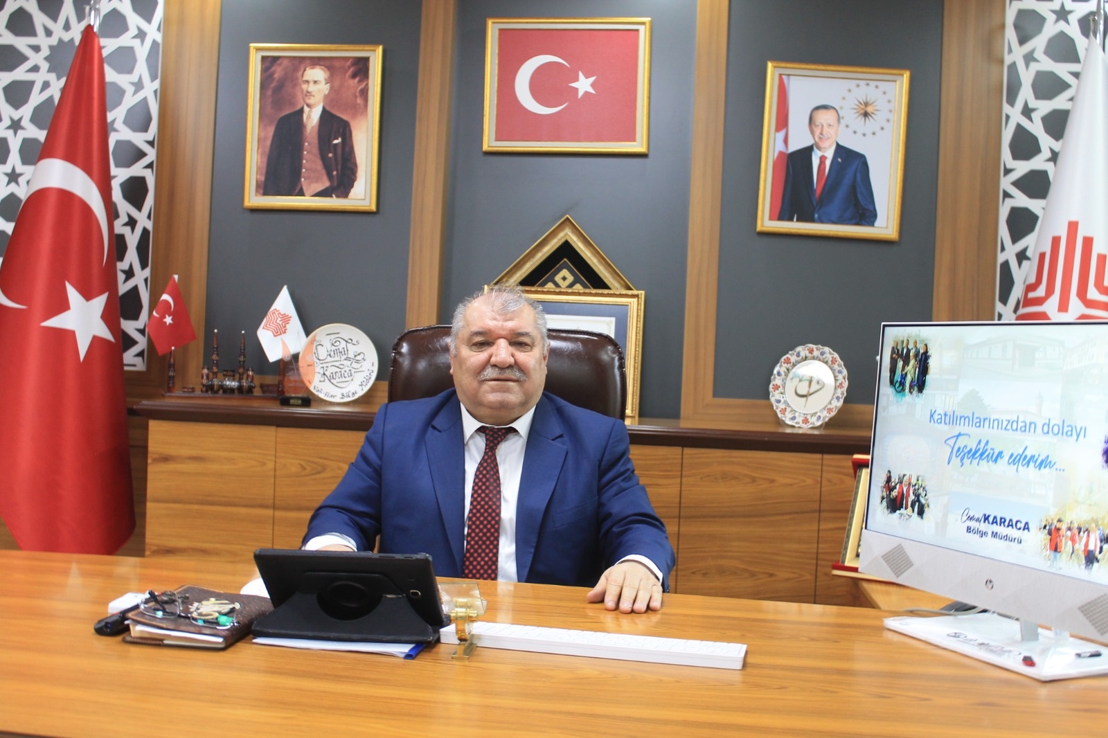 Vakıflar Bölge Müdürü Cemal Karaca yaş haddinden emekli oldu