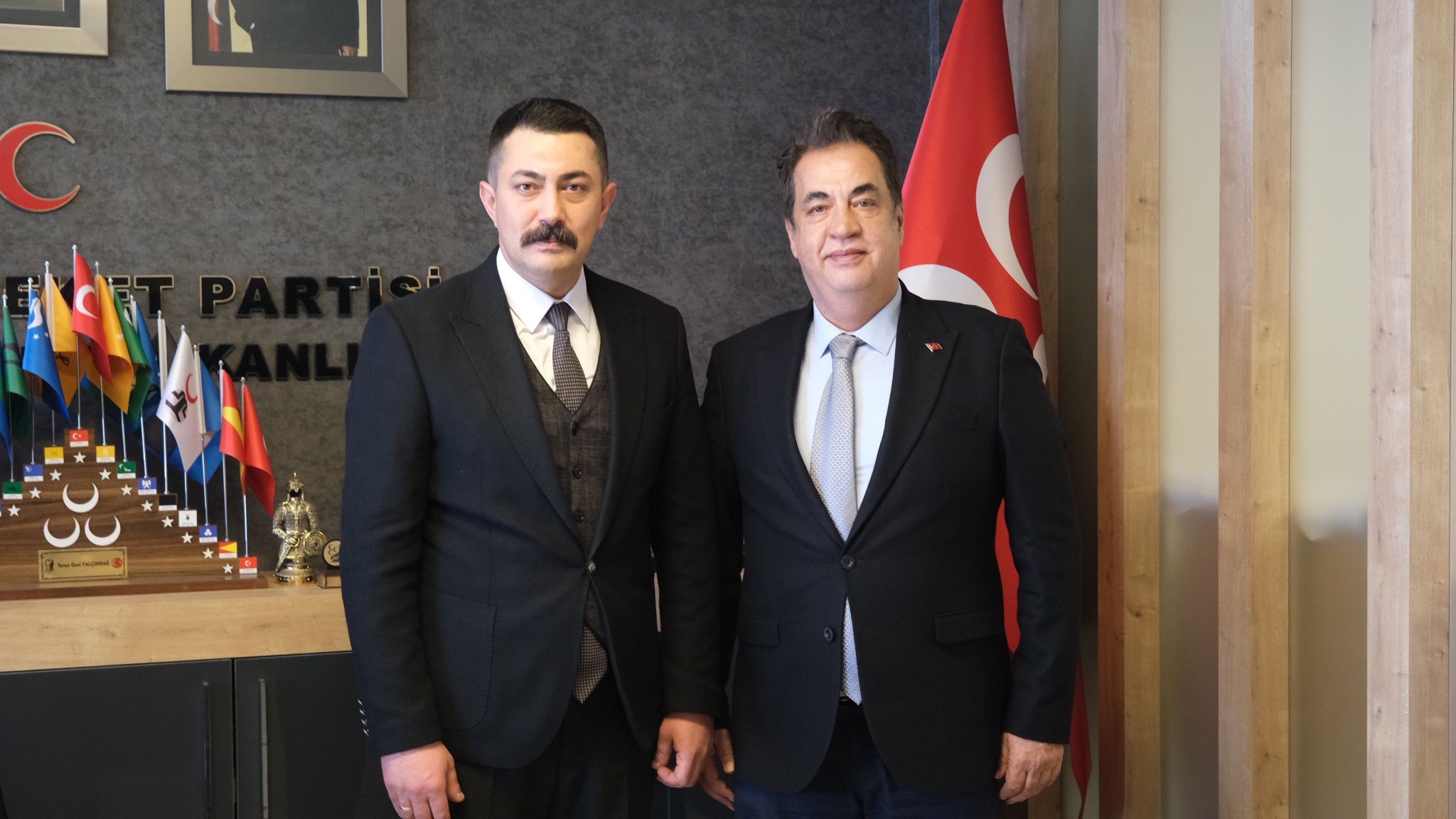 Rektör Şengönülden MHP İl Başkanı Uygun ve Merkez İlçe Başkanı Yalçındağ'a ziyaret