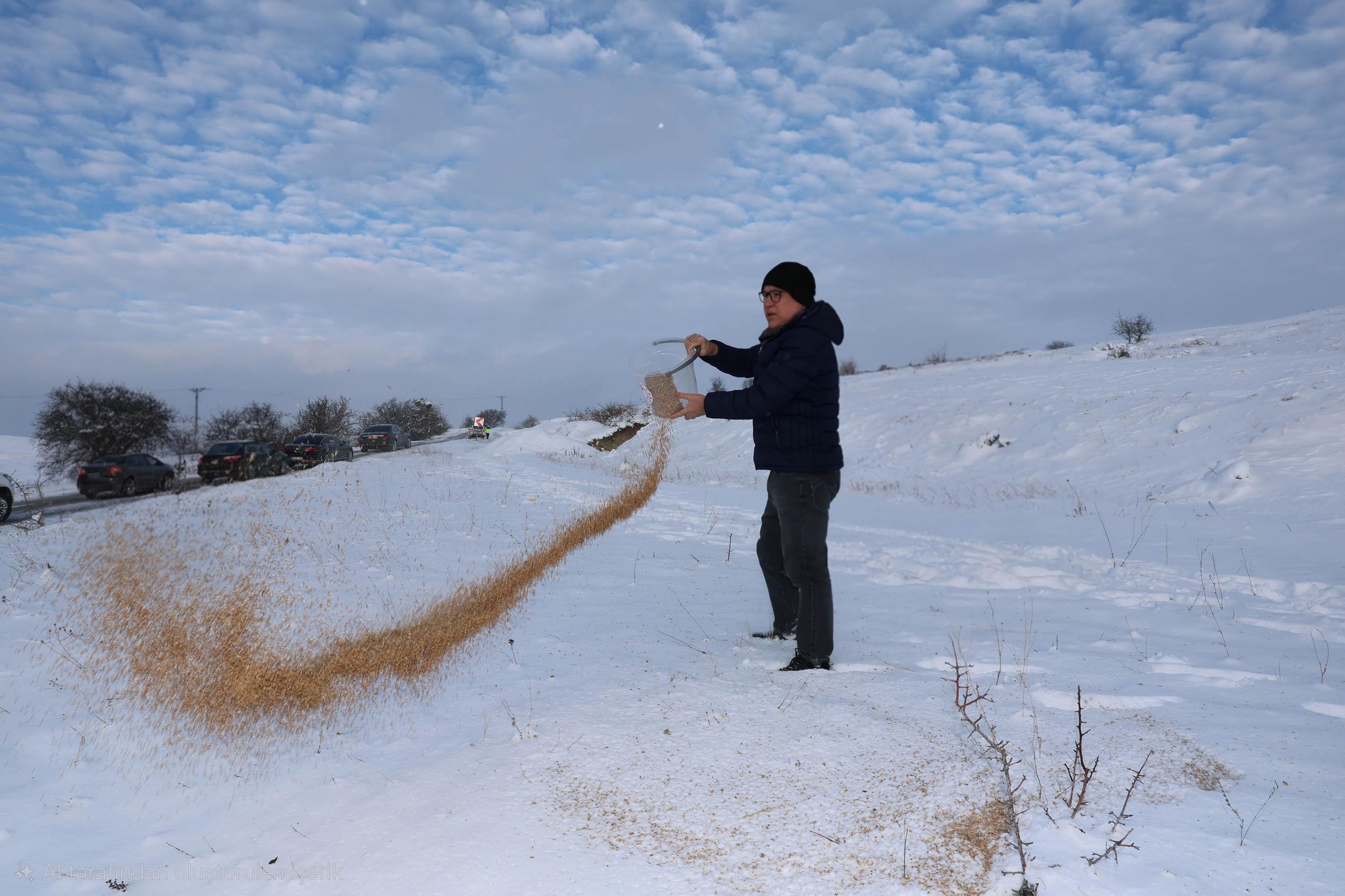 Kış Aylarında Yaban Hayvanları Unutulmadı