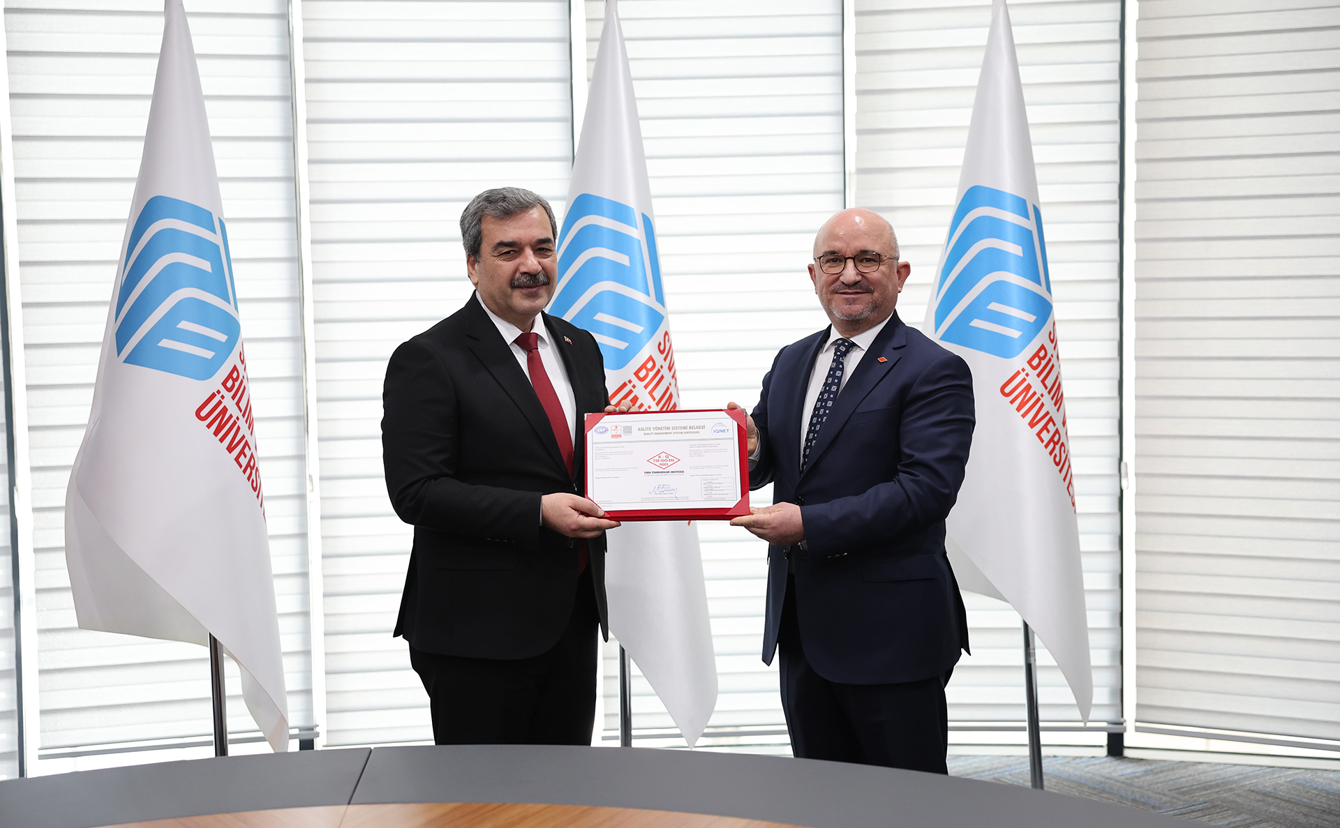 SBTÜ, TS EN ISO 9001:2015 KALİTE YÖNETİM SİSTEMİ BELGESİNİ ALDI