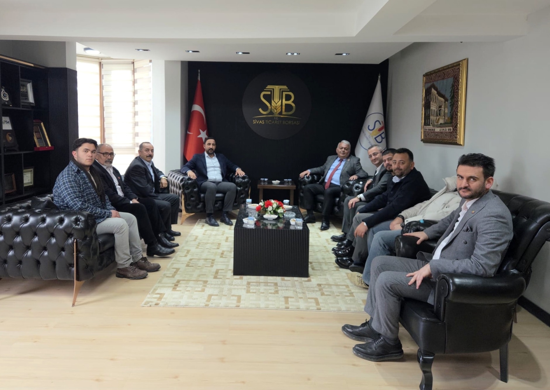 CHP Heyetinden Sivas Ticaret Borsası’na Nezaket Ziyareti