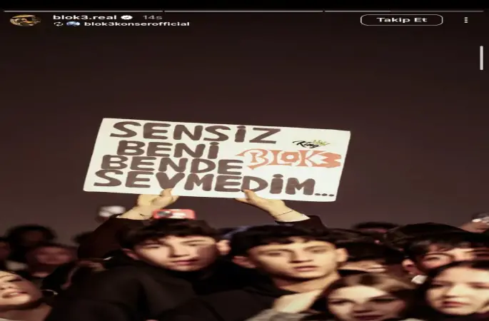 Soğuk hava engel olamadı, BLOK3 Sivas konseri yoğun ilgi gördü