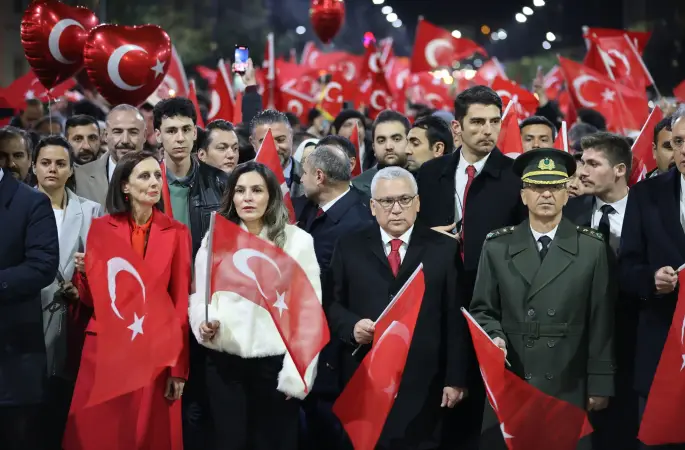 29 Ekim Cumhuriyet Bayramı'nın 101'inci yıl dönümü etkinlikleri, "Cumhuriyet Yürüyüşü" ile sona erdi