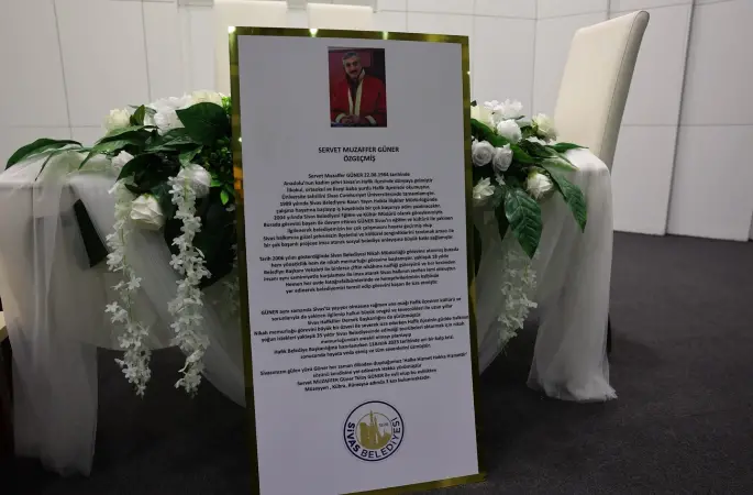 Sivas Belediyesi Nikah Memuru Servet Muzaffer Güner'in ismi Nikah Salonuna verildi