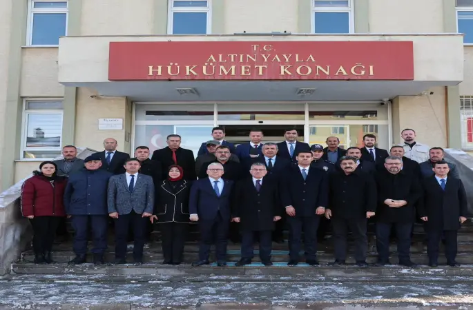 Gemerek ve Altınyayla Yeni Yıl öncesi ziyaret edildi