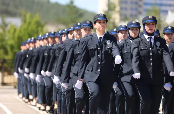 Polis Adaylarının Mezuniyet Sevinci
