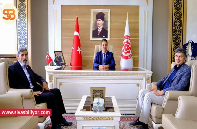 Sivas Ziraat Odası Yönetiminden Rektör Prof. Dr. Ahmet Şengönül’e Hayırlı Olsun Ziyareti