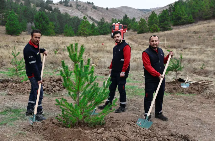 Milli Ağaçlandırma Günü'nde Fidanlar Toprakla Buluşturuldu