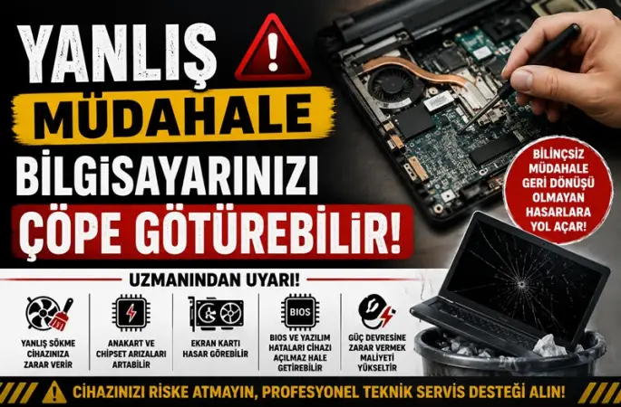 Apaydın’dan Bilgisayar Tamirinde Profesyonel Müdahale Uyarısı