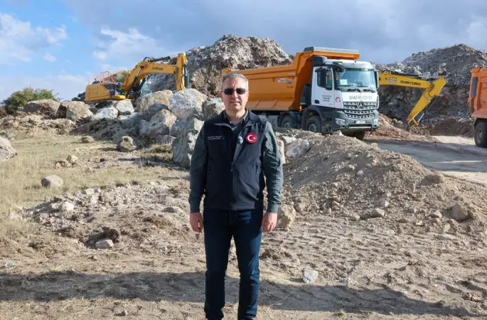 ÇERÇİDERESİ BAZALT TAŞ OCAĞI AÇILDI, İLK SEVKİYAT GERÇEKLEŞTİRİLDİ…