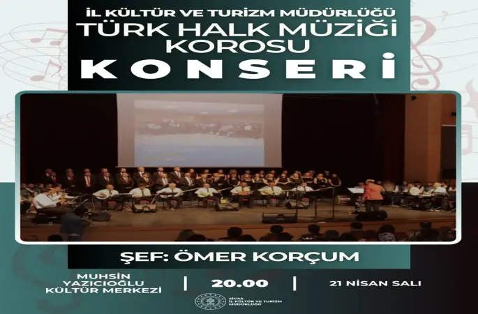 İl Kültür ve Turizm Müdürlüğü Türk Halk Müziği Konseri düzenlenecek