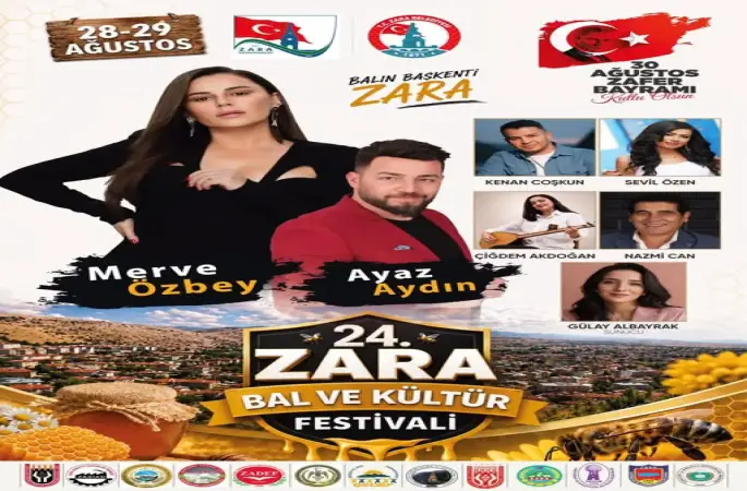 Merve Özbey 24. Zara Bal ve Kültür Festivali’nde Sahne Alacak