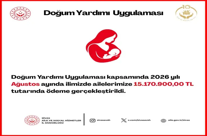 Milletvekili Rukiye Toy: “Sivas’ta Ağustos Ayında 104 Milyon TL’yi Aşan Sosyal Destek Ödemesi Gerçekleştirildi”