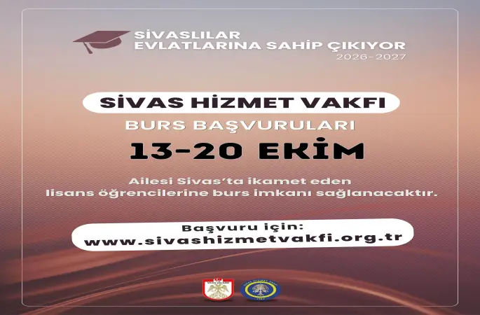 Sivas Hizmet Vakfından 450 Üniversite Öğrencisine Burs Desteği