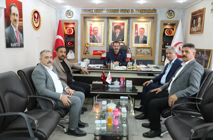 Sivas Ticaret Borsası’ndan BBP Sivas İl Başkanı Sezerer’e Hayırlı Olsun Ziyareti