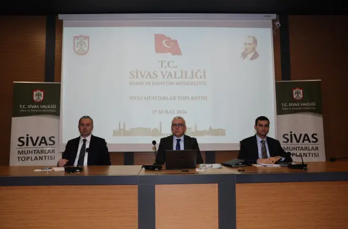 Sivas Valiliği İdare ve Denetim Müdürlüğü tarafından Sivas Muhtarlar toplantısı düzenlendi.