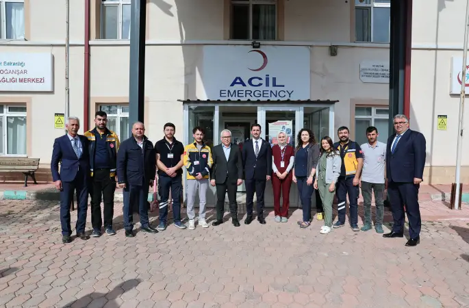 Sivas Valisi Yılmaz Şimşek Doğanşar'ı Ziyaret Etti