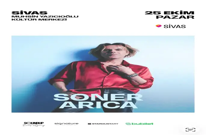 Sivas'ta Pop Müzik Sanatçısı Soner Arıca Rüzgarı esecek