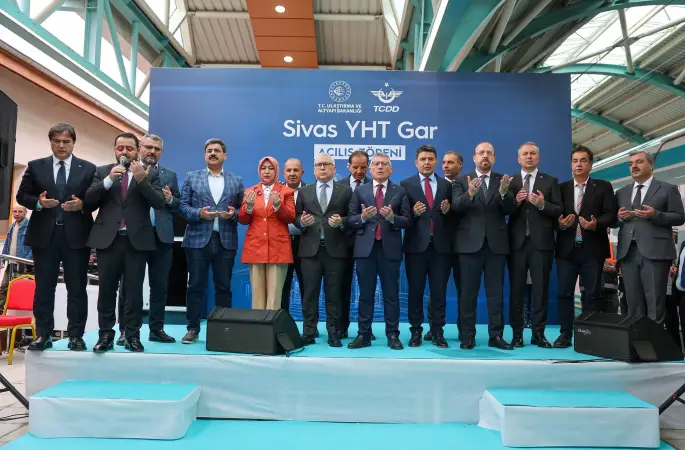 Sivas’ta YHT İçin Yeni Gar Binasının Açılışı Yapıldı