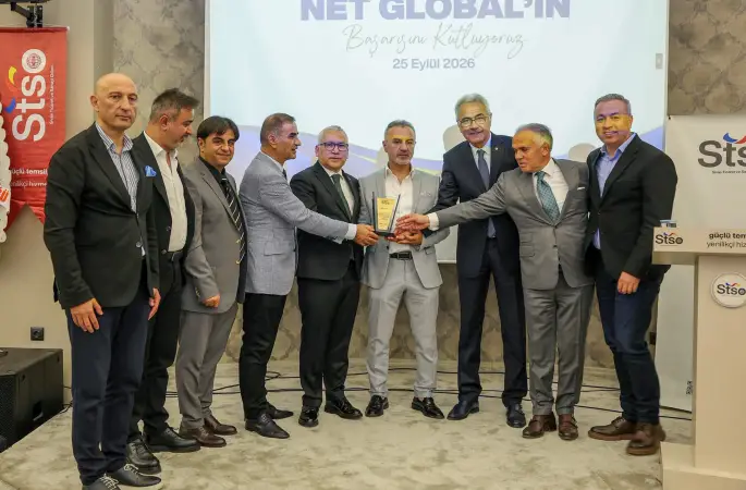 STSO'da Net Global’in Başarısı Temsili Gong Çalınarak Kutlandı