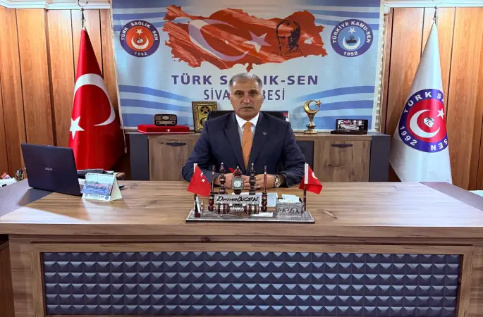 TÜRKİYE KAMU SEN İL TEMSİLCİSİ-TÜRK SAĞLIK SEN SİVAS ŞUBE BAŞKANI DURSUN ÖZEN